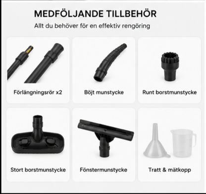 Rimora™ Bärbar Ångrengörare – Sladdfri Handhållen Ångtvätt